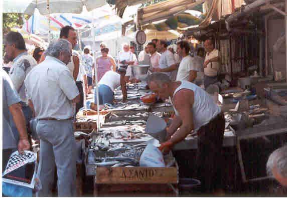 Korfu - markedet i Korfu by - Trykk for strre bilde! - copyright www.bradager.net